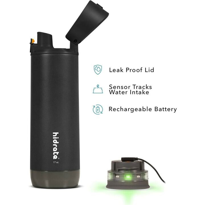 Smart Water Bottle - Track Intake & Glow Reminder