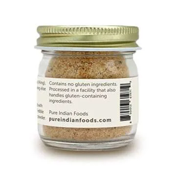 Pure Indian Foods Best Hing Ever (Asafoetida Powder) - Indian Spice for Garlic & Onion Substitute, 20g Glass Bottle (NOT Tested for Gluten 1PK, 0.71 Ounce)