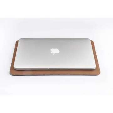 Comfyable Laptop Sleeve 13 Inch Precisely Compatible with MacBook Pro M2 2022 M1 2020-2016 & Mac Air M3 2024 M2 2022 M1 2020, Not Fit Old Versioned MBA/MBP, Faux Leather Cover Case, Brown