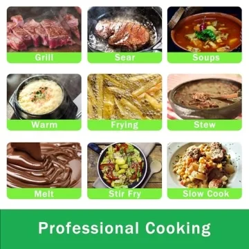Double Induction Cooktop with Timer and Settings