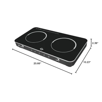 Double Induction Cooktop with Timer and Settings