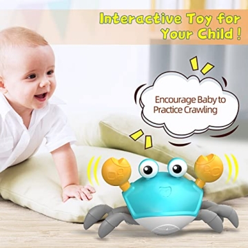 Plnmlls Crawling Crab Baby Toy for Infants and Toddlers