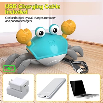 Plnmlls Crawling Crab Baby Toy for Infants and Toddlers