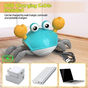 Plnmlls Crawling Crab Baby Toy for Infants and Toddlers