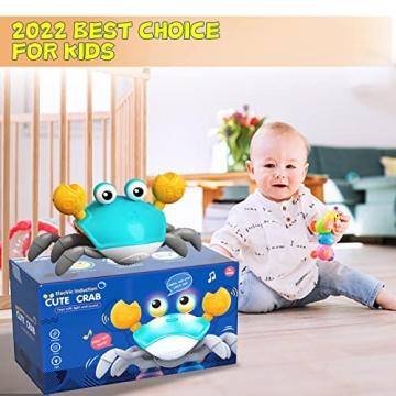 Plnmlls Crawling Crab Baby Toy for Infants and Toddlers