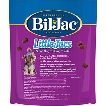 Bil-Jac Little Jacs Small Dog Training Treats - Soft Chicken Liver Dog Treats for Puppy Rewards - Re...