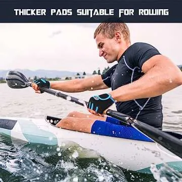 Flammi Women's Exercise Gloves Fitness Gym Workout Gloves Fundamental Training Gloves (Blue-M)