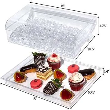 ImpiriLux Ice Chilled Party Platter for Seamless Entertaining