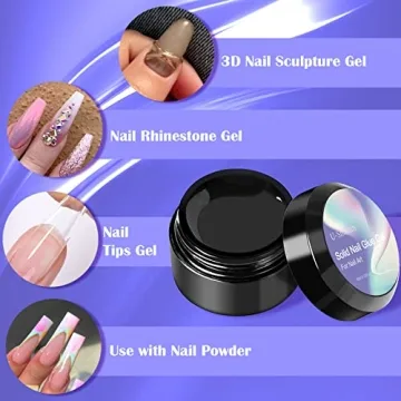 U-Shinein Solid Nail Glue Gel for Easy Nail Art