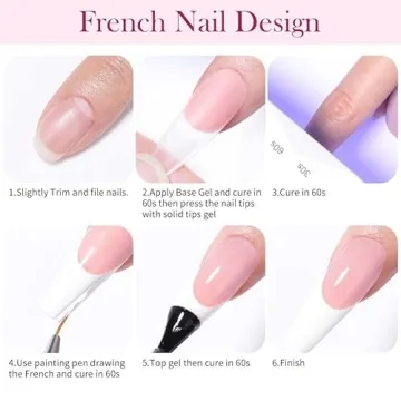 U-Shinein Solid Nail Glue Gel for Easy Nail Art