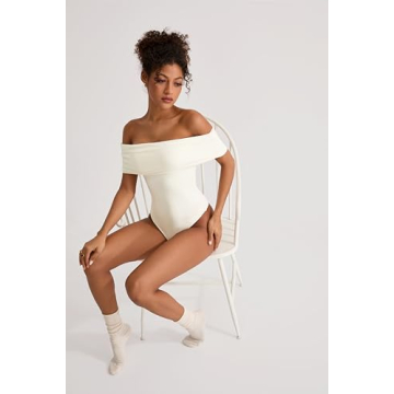Chic Off Shoulder Bodysuit for Women - SUUKSESS