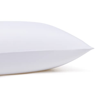 Amazon Basics Lightweight Super Soft Easy Care Microfiber 4 Piece Bed Sheet Set with 14-Inch Deep Pockets, King, Bright White, Solid