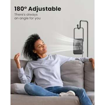 Koonie USB Desk Fan - Ultra Quiet and Adjustable Comfort