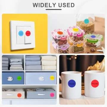 Hoewina 3000Pcs Colored Dot Stickers for All Uses