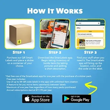 QR Code Smart Labels for Easy Organization and Tracking