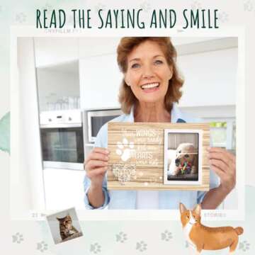 Heartfelt Pet Memorial Picture Frame - A Tribute for Your Beloved Dog or Cat