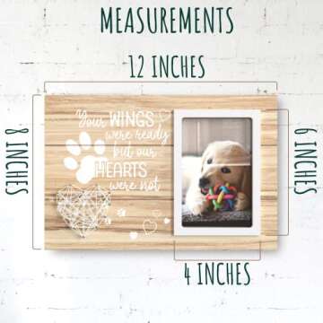 Beautiful Pet Memorial Picture Frame for Pet Loss