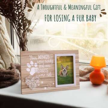 Beautiful Pet Memorial Picture Frame for Pet Loss