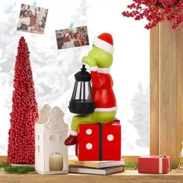 Charming Christmas Solar Garden Statue for Home Decor