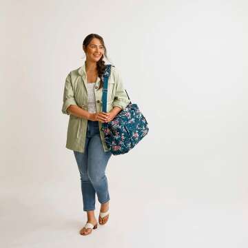 Vera Bradley Weekender Travel Bag - Stylish Cotton Design