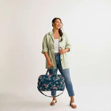 Vera Bradley Weekender Travel Bag - Stylish Cotton Design