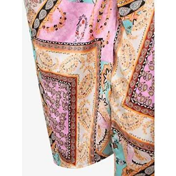 ZAFUL Boho High Waist Midi Skirt for Summer Style