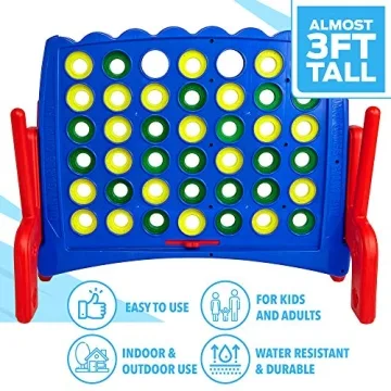 Giant 4 in a Row Connect Game - Fun for All Ages!