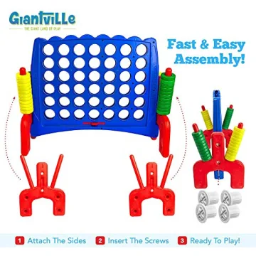 Giant 4 in a Row Connect Game - Fun for All Ages!