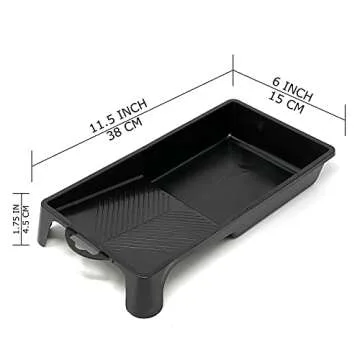 Allgala Paint Roller Kit 8 Pack 4 Inch Mini Micofiber Rollers with Tray Brush Gloves Drip Sheet Mini Roller Frame