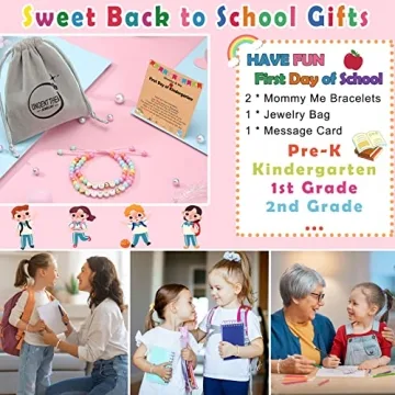 First Day of School Bracelets for Moms and Daughters