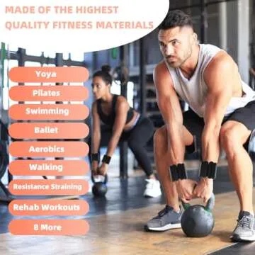 YOVKOK Adjustable Ankle Weights for Women Men,Wrist Weights set for Walking Running,1 Pair (1Lbs Each) Silicone Workout Weights for gym fitness, Jogging,yoga,pilates,strength training,physical therapy (Black)