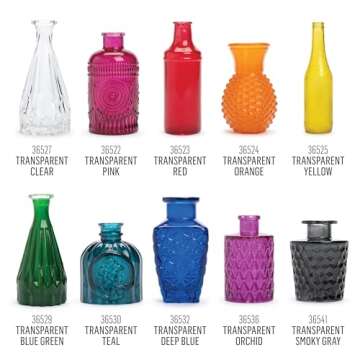 FolkArt Murano Acrylic Craft Paint Kit, 15 Piece Set Including 5 Brushes and 10 Transparent Colors, PROMOMG24