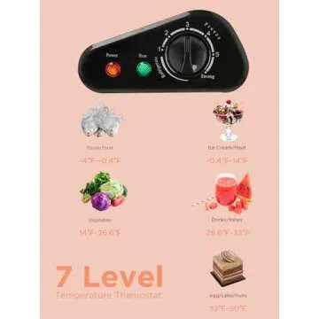 F.W.WOOLWORTHS 3.5 Cu.Ft Chest Freezer with Removable Basket, Deep Freezer Adjustable 7 Thermostat, Compact Freezer for Kitchen, House, Office, Garage, Basement, RVs-Black