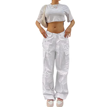 YAHUIUL Women's Stylish Comfortable Parachute Pants
