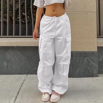 YAHUIUL Women's Stylish Comfortable Parachute Pants