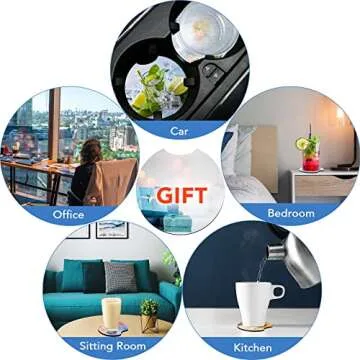 150 PCS Sublimation Blank Car Coasters, 2.75 in Circular Opening Blank Sublimation Coasters for Thermal Sublimation DIY Crafts, Car Coasters.