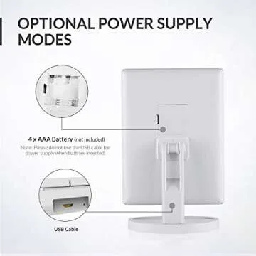 EASEHOLD Make-up Mirror with 21 LED Lights - Foldable & Rotatable