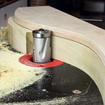 Infinity Cutting Tools 1/2" Shank, Mega Flush Trim Bit, 3/4" C.D. x 1-1/4" C.H. | Carbide Tip | Heavy-Duty | for Handheld Or Table Mounted Wood Router