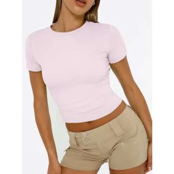 Trendy Queen Summer Crop Tops - Perfect Slim Fit Tees