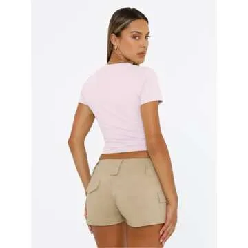 Trendy Queen Summer Crop Tops - Perfect Slim Fit Tees