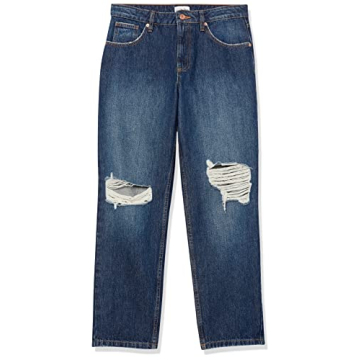 Stylish Luca High Rise Distressed Loose Straight Fit Jeans