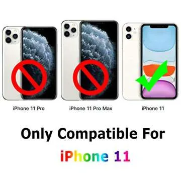 TENOC Phone Case Compatible with iPhone 11, Clear Case Shockproof Protective Bumper Slim Cover for 6...