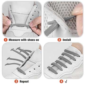 INMAKER No Tie Shoelaces for Kids and Adults