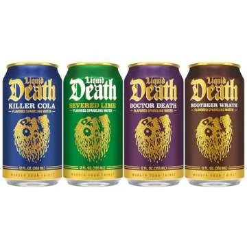 Liquid Death Soda-Flavored Sparkling Water Variety Pack - A Bold Refreshment