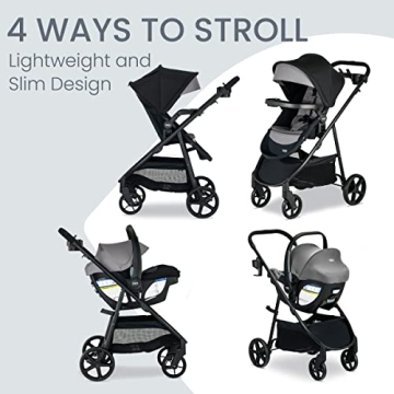 Britax Willow Brook S+ Baby Travel System with Car Seat and Stroller