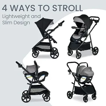 Britax Willow Brook S+ Baby Travel System with Car Seat and Stroller