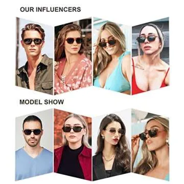 SOJOS Vintage Polarized Aviator Sunglasses for All