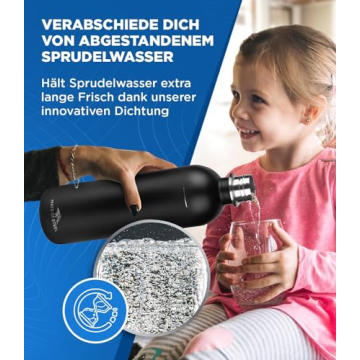 MATE OF STEEL® Plastic Free & Glass Bottles for SodaStream