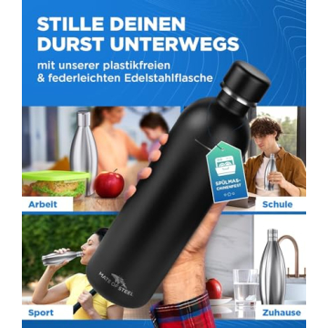 MATE OF STEEL® Plastic Free & Glass Bottles for SodaStream