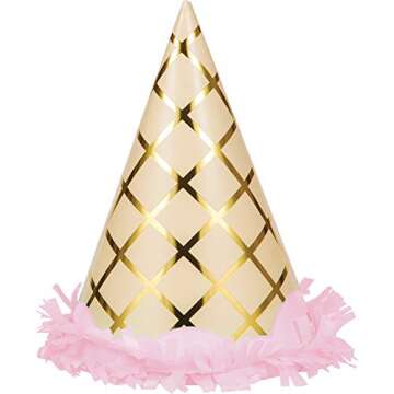 Ice Cream Party Party Hats - 8 Count Fun Celebration Hats for Kids and Adults